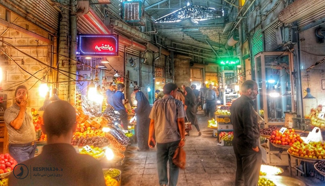 نمایی از داخل بازارچه سنتی کره نی خانا